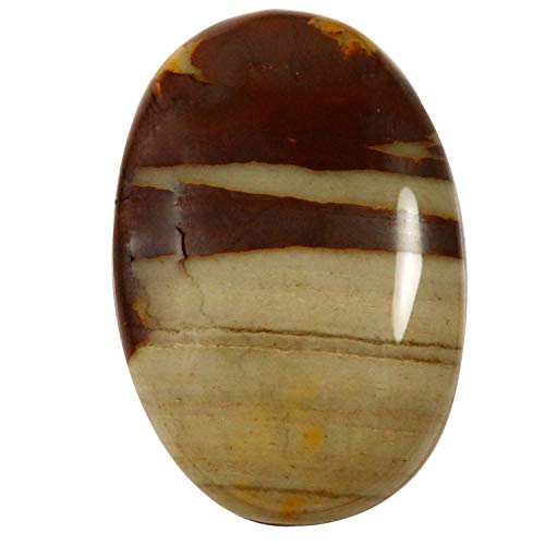 Jaspe moghol ovale naturel 54,7 carats cabochon gemme de collection
