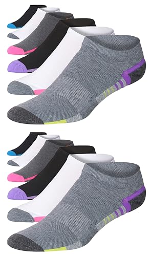 JAMES FIALLO Mens 12 Pairs Performance Cushioned Low Cut Athletic Sport Socks - Picture 9 of 10