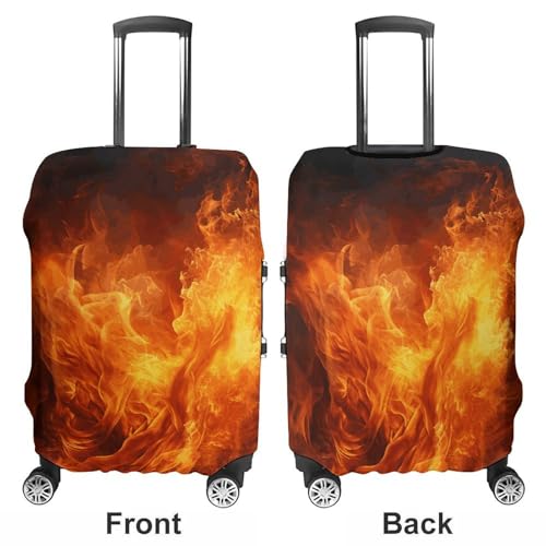 Carry on Luggage Cover Roaring Flame Suitcase Covers for Luggages Tsa Approved Travel Luggage Sleeve Protector Elastic Suitcase Protector Anti-Scratch Washable Fits 19-30 Inch Case -L3