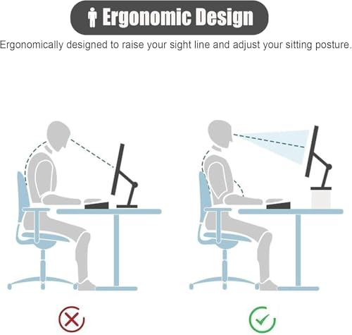 Support d'écran d'angle bois étagère ordinateur portable et tablette bureau