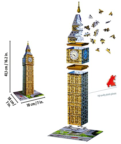 Ravensburger Big Ben 216 Piece 3D Jigsaw Puzzle - Image 3