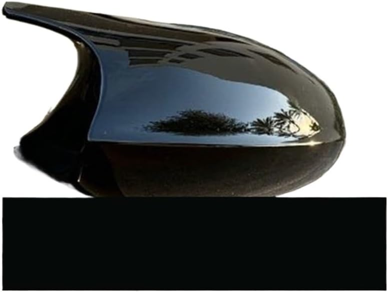 Black Bat Side Wing Mirror Cover Cap Compatible With BMW E90 E91 E92 E93 2010 2011 2013 E80 E81 E87 LCI Horn Shape Replace Caps(E92 E93 2010 2013)