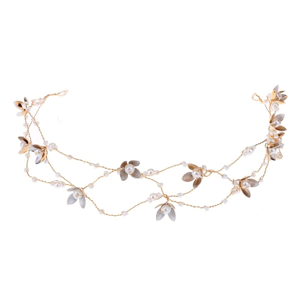 Tocado de novia con cuentas flores hechas a mano diadema para un recuerdo inolvidable
