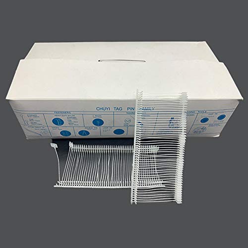 Acuteye 1 Inch Standard Tagging Attachments, 5000 Pieces, 50 Per Clip (Transparent Color) #TOP5