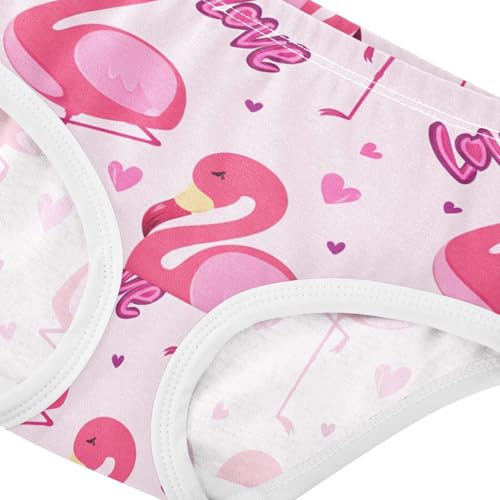Cute Pink Flamingos Valentine Toddler Underwear Custom 2t Cotton Cute Panties Girl Florals Undies Kids Briefs4