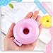 LemonRoad Pink Round Donut Cake Pop Mold Plastic Cake Pop Press Molds Shapes 3.46 Inch Large Circle Mold for Donut Bagel Making