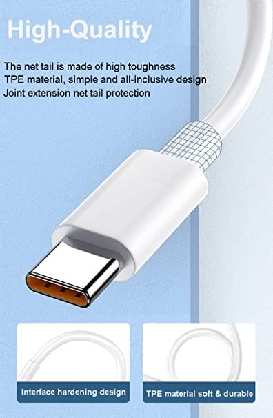 Image of 50W Supervooc Superdart Type C Charger Adapter | 50 Watt Charger Type C | Quick Charge 3.0 | Only Compatible with Realme 8 Pro | Realme X2 Pro | Realme X7 (India) | Realme X7 Max 5G
