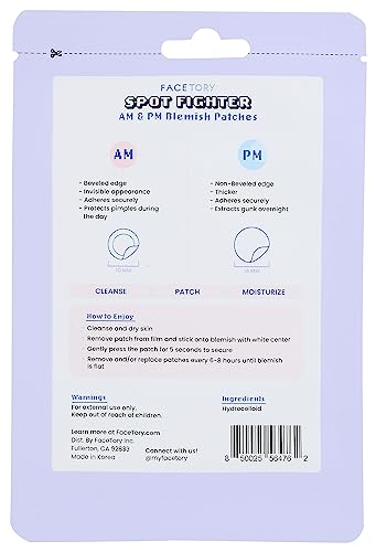 Patchs hydrocolloïdes FaceTory bouton et acné pour éviter les cicatrices