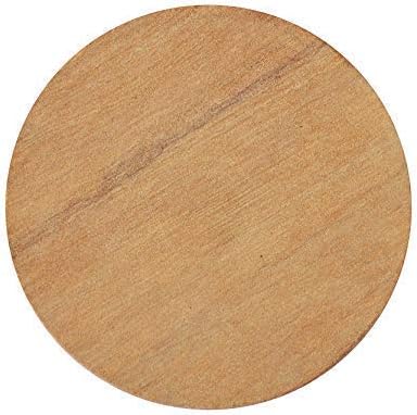 MAMTA CREATIONS Handmade Sandalwood Pata Board/Chandan Pata/Chandan Wood Rubbing Board Chakla (Brown7 inch)