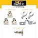 PartsBroz 279570 Dryer Door Latch Kit (3-Pcs) for Whirlpool Dryer Door Latch Kit, Maytag, Roper, Kenmore Catch and Strike Clip Replacement AP3094183 696144 690081 PS334230