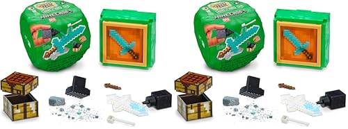 MGA'S MINIVERSE Make It Mini Minecraft - Minecraft Mini, Misterioso Embalaje Ciego, Juego de Resina DIY, 12 Coleccionables, NO Comestible - para Coleccionistas, Edades 8+ Años (Paquete de 2)