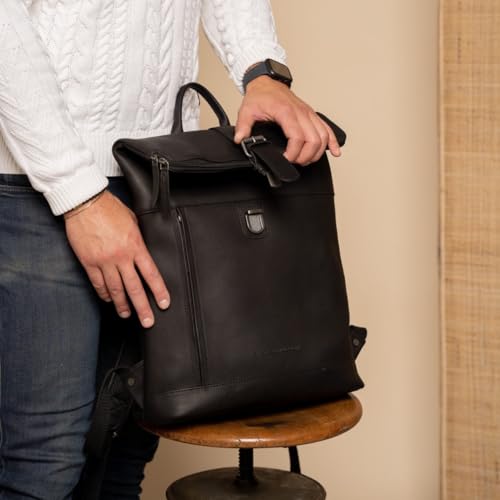 Larsson Backpack cuir de qualité supérieure style intemporel Chesterfield