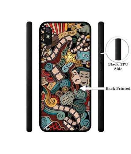 Image of Movies Design Premium 2D Printed Metal Back Case Cover for Mi Redmi 9A / 9A Sport / 9i / 9i Sport