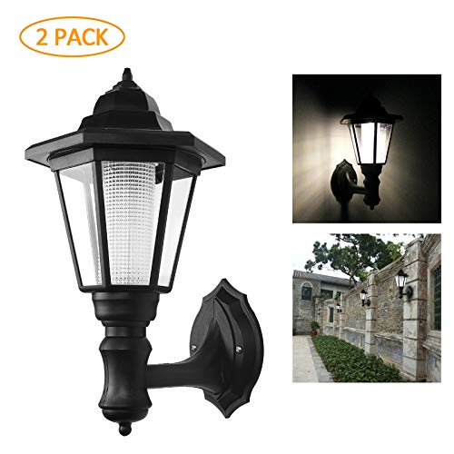 ONEVER Solar Vintage Wall Lamp Outdoor | Led Hexagonal Wall Light | Wall-Mounted
