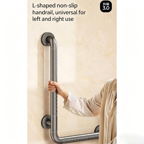 Barre d'appui de douche 50x70cm gauche droite supporte 300 kg antidérapante