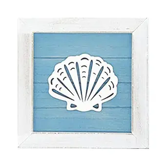 CALANDIS Marine Style Hanging Decoration Coastal Wood Plaque For Door Porch Hotel Shells