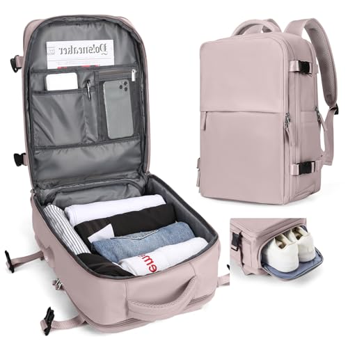 SZLX Mochila Viaje Cabina Avion Mujer Ryanair Equipaje de Mano avion Maletas de Viaje Cabina Para Easyjet Bolsa de Viaje Hombre Mochila Portatil 14 Pulgadas con Puerto USB para Trabajo,Escuelas,Café