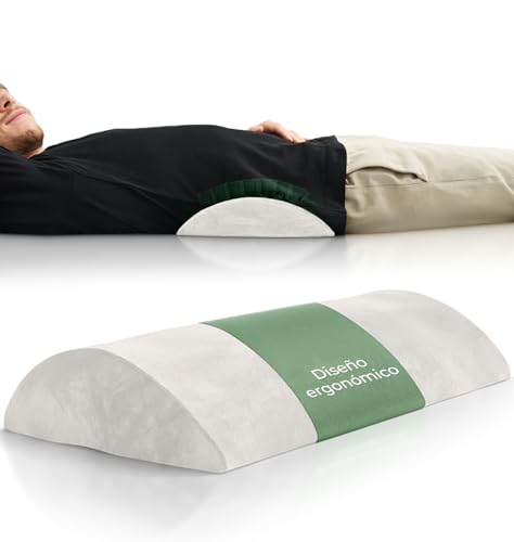 Well B4 Almohada Lumbar Ergonómica, de Apoyo Lumbar para Cama y Sofá para Apoyar la Espalda al Estar Tumbado, Blanco