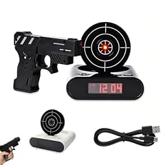 Upgraded Gun and Target Alarm Clock with Gun Shooting Game Digital Shot Timer Alarm Clock product