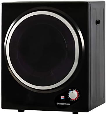 Russell Hobbs RH3VTD800B Black 2.5kg Compact Mini Vented Tumble Dryer, Portable, Freestanding Table top Dryer with 3 Heat Settings small
