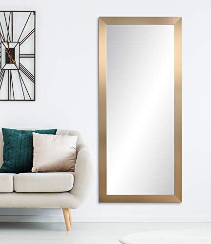 BrandtWorks, LLC Champagne Contemporary Floor Mirror, 32 x 71