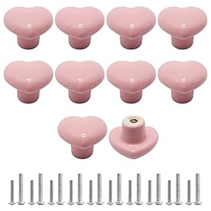 Swzhai Herzform Keramikknöpfe 10 Stück