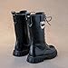 Girls Ankle Boots High Top Thick Leather Waterproof Lace Up Boot Fashion Thick Soft Flat Outdoor Shoe