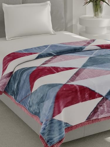 Image of Monte Carlo Single Bed Heavy Winter Blanket Lavish Plus 2 Ply Box Pack 900 GSM | 3.2 KG (220x160 CM), Multi