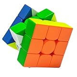 Oostifun MoYu MoFang JiaoShi RS3M V5 M M-a-g-l-e-v Ball-core UV Coated Version 3x3x3 Cubing Classroom 3x3 Cube Puzzle with One Cube Robot display box (Multi Color) - Image 2