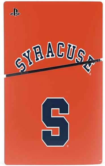 Skinit Decal Gaming Skin Compatible with PS5 Slim Digital Edition Console - Officially Licensed Syracuse University S Orange Design