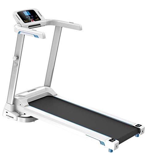 Image of Tredmills for Running Proform Treadmill Fitness Motorized Folding Running Treadmill with Wide Base Portable USB Aux Flat Folding Low Profile (White 132 * 68 * 112cm)
