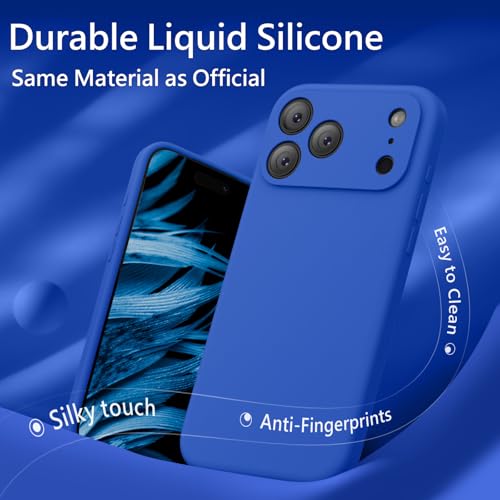 Image of FireNova Magnetic for iPhone 17 Pro Case, Compatible with MagSafe, [Integrated Silicone Camera Control Button] [Camera Protection] Anti-Scratch Microfiber Lining Phone Case, 6.3 inch, Klein Blue
