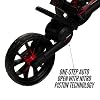 Bag Boy Nitron 3 Wheel Golf Push Cart, Easy 1 Step Open and Fold, Scorecard Console, Beverage Holder, Mobile Device Holder, Handle Mounted Parking Brake,