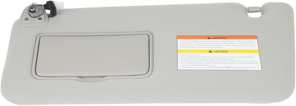 SCITOO Car Sun Visor Assbembly with Mirror Replacement for 2011-2013 for Infiniti for QX56,2014-2016 for Infiniti for QX80 Gray with Sunroof(Left Driver Side)