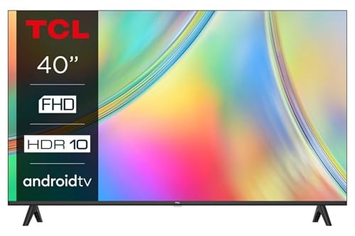 TCL 40S5400A Téléviseur 40 Pouces, HDR, Full HD, Smart TV fonctionnant avec Android TV, Design sans Bordure (Mode Enfants, Dolby Audio, Compatible avec Google Assistant)