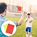 2 Set Soccer Referee Cards, Durable Soccer Red Yellow Card Set Caution and Dismissal Cards for Soccer Volleyball Rugby Baseball Referee Cards with Pencil Ideal for All Levels of Play & Training