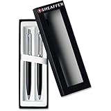 Sheaffer Sentinel Black Ballpoint Pen & 0.7mm Pencil with Chrome Trim