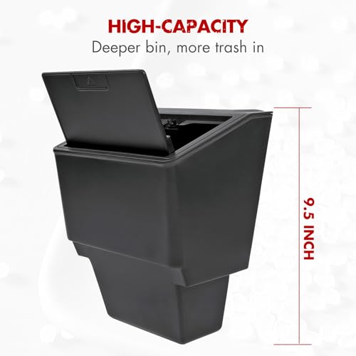 Image of Mabett Lidded Console Storage Box for Ford Maverick Accessories 2026 2025 2024 2023 2022, Seal-Lid Heavy-Duty Multi-Scenario Organizer Front Seat Armrest Trash Can