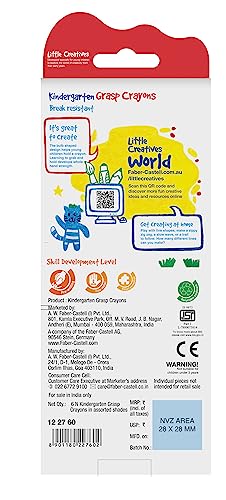 Faber-Castell Kindergarten Grasp Crayons - Pack of 6 (Assorted) - Image 2 thumbnail