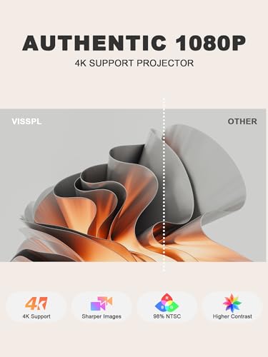 Portable Smart Projector 4K Support