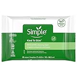 Simple Exfoliating Facial Wipes 25 Count (2 Pack)