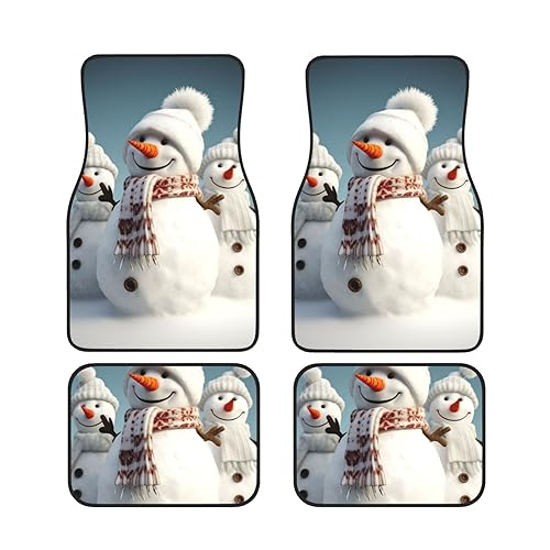 Tapis de voiture femme bonhomme de neige universel pour auto et SUV élégant