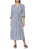 Langes, fließendes Maxi Kleid mit Volant und Allover- Print