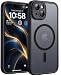 GeeKe for iPhone 15 Case, Compatible with Magnetic, Black