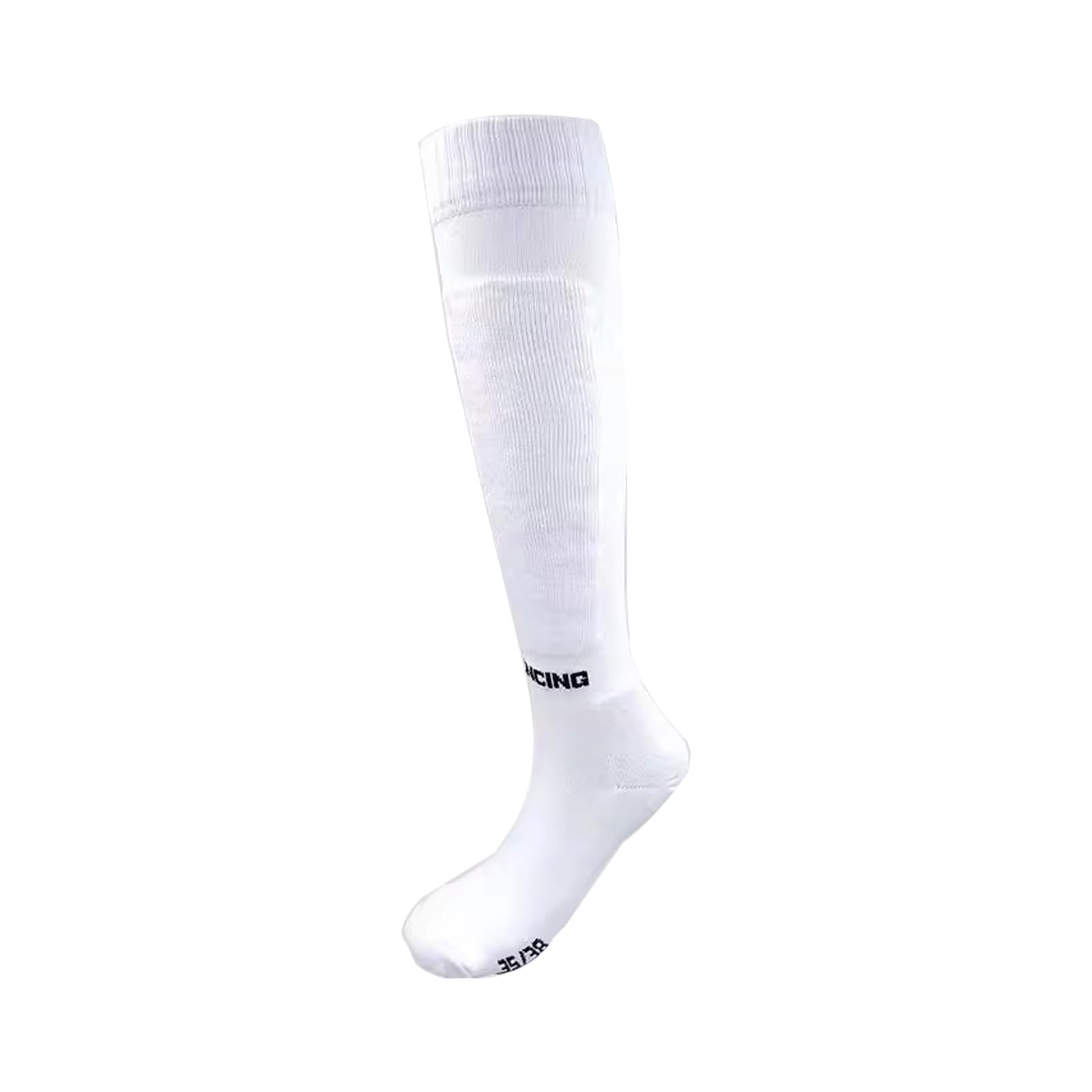 Fechtausrüstung Professionelle Fechtsocken Bunte Unisex-Wettkampfsocken für Fechtsocken Verlängerte, Bequeme und Atmungsaktive Fechtsocken(White,Medium)