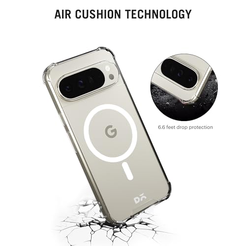 Image of DailyObjects Clear Magnetic Phone Case Cover Compatible with Google Pixel 10 Pro | Wireless Charging Slim Back Cover | 2 Layer Edge Protection & Shockproof