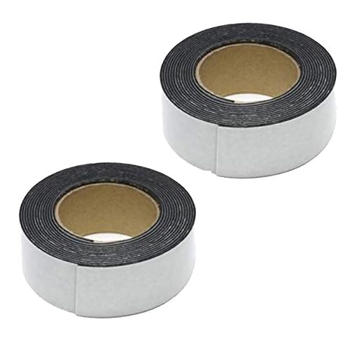 2Pack ShareGoo 20mm x 2m Heat-Resistant Double Sided Tape Receiver Servo Fixing Tape for RC Cars Buggy Truck Quadcopters,Black
