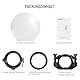 NEEWER CRS6 Softbox Diffusion Dome mit 3 Adapterringen, Kompatibel mit Godox V1 NEEWER Z1 Z2 Rundkopf Blitz, quadratischem Speedlite Z760 und mehr, NEEWER Halterung für Videoleuchte MS60B MS60C MS150B