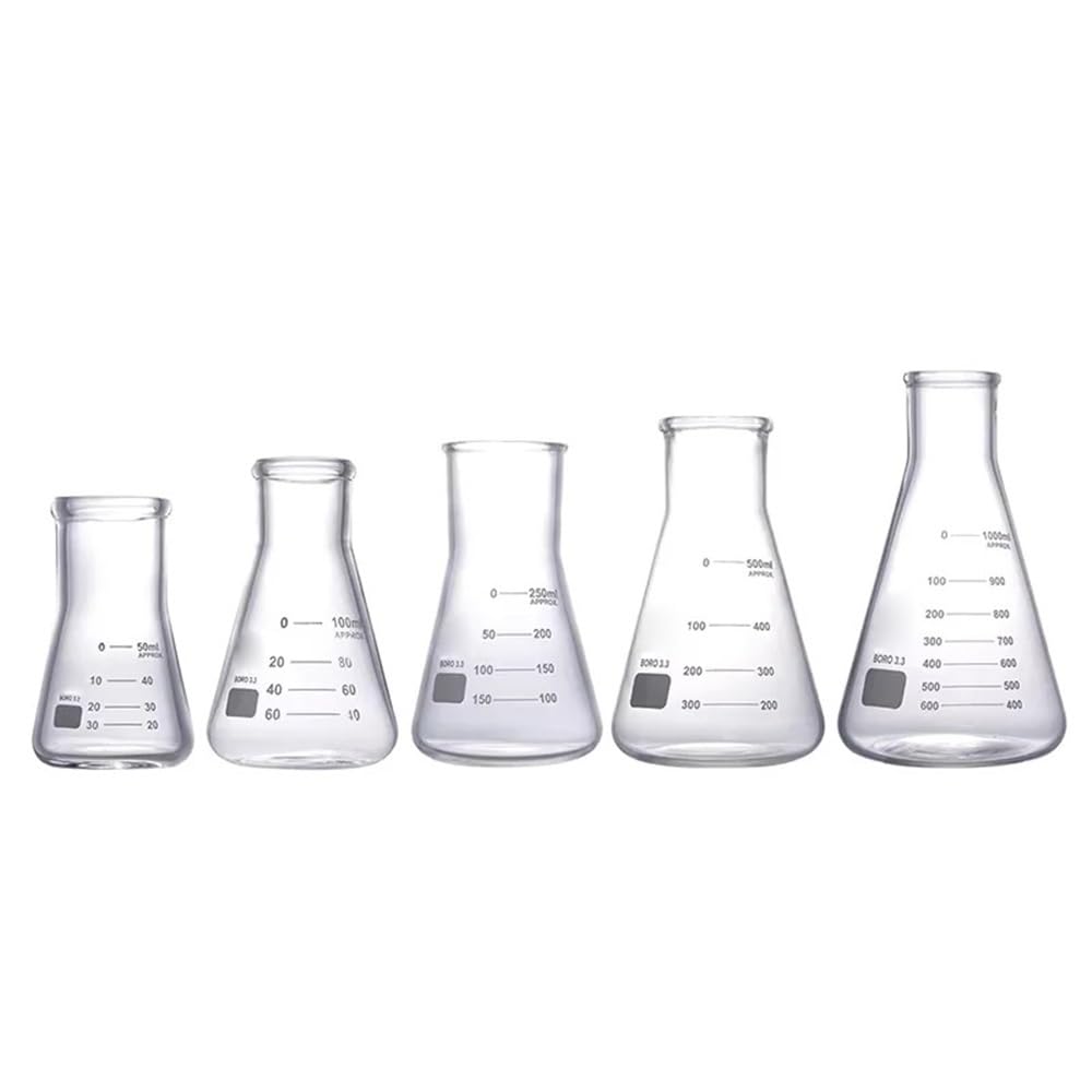 Matraz Erlenmeyer de cuello cónico de 10-5000 ml for uso experimental.(200ml)