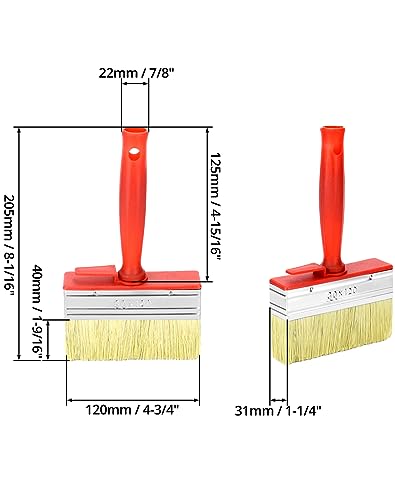 QWORK® 3 Stück Pinselset, Wandpinsel, 30 x 120 mm, ideal für Maler- und Wartungsarbeiten im Freien